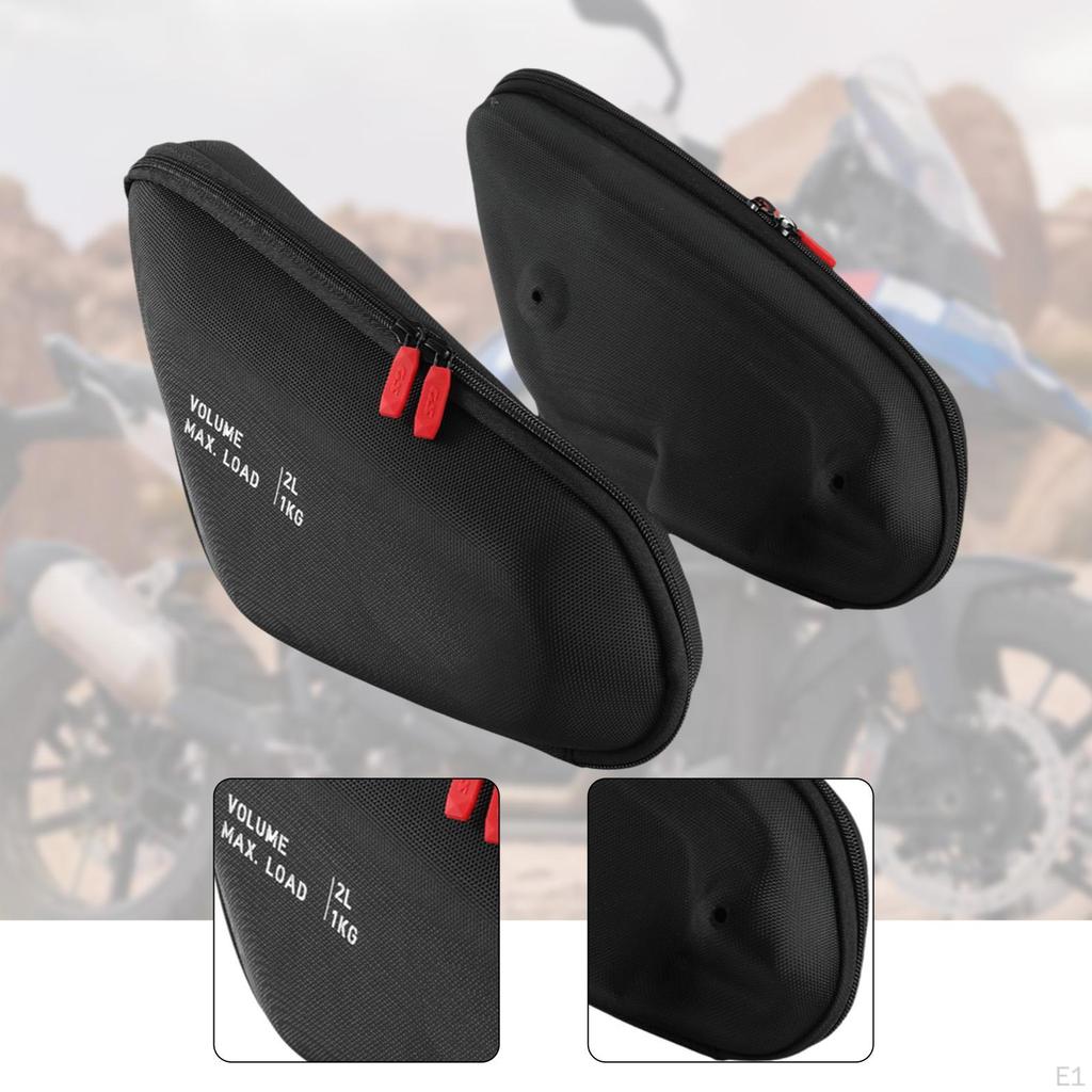 2 Pieces Motorcycle Side Frame Bags Road Trips Stylish Portable Water Resistant Organizers for