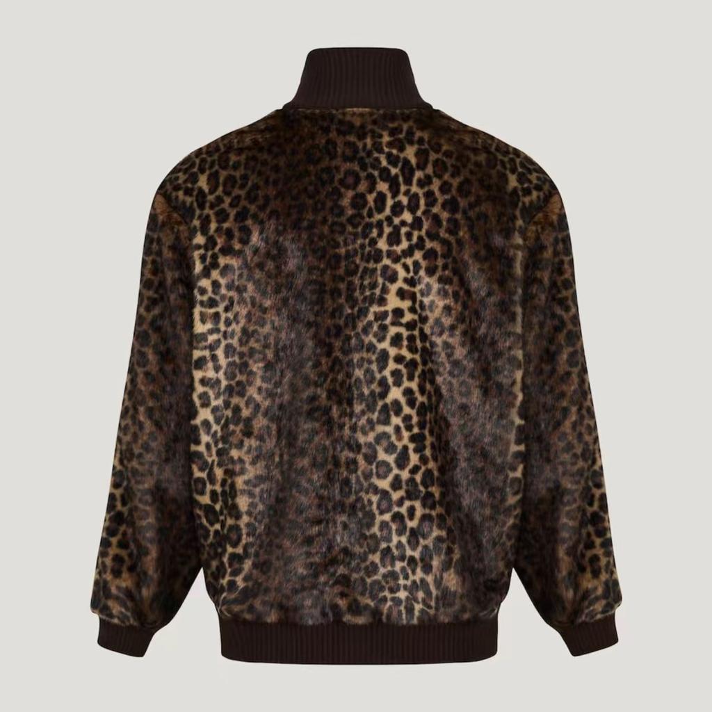 adidas Originals FW25 JQD TT Track Top Leopard Casual Jacket KU9407 Asian Size