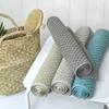 Jacquard Cotton Bath Mat Toilet Floor Mats Water Absorbent Bathroom Carpet Rugs Hotel Shower Room Wipe Feet Towels Pad tapis
