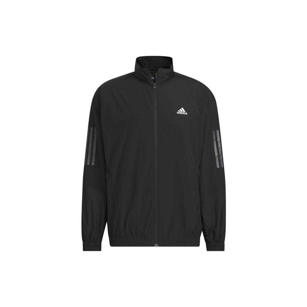 Adidas Striped Logo Sports Jacket Men Jacket Black IA6960