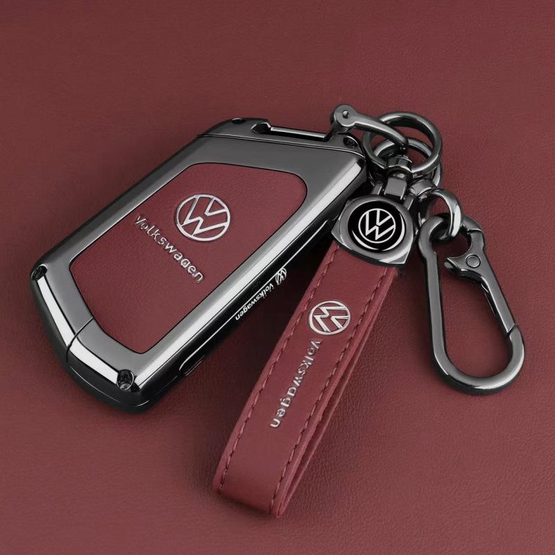 Key Case for Volkswagen: Fits Teramont, Bora, Golf, Sagitar L, Tayron, Magotan, T-Roc, and T-Cross Models