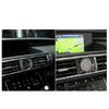 Carbon Fiber Clock Frame Decorative Trim Cover For Lexus IS250 IS350 2014-2018