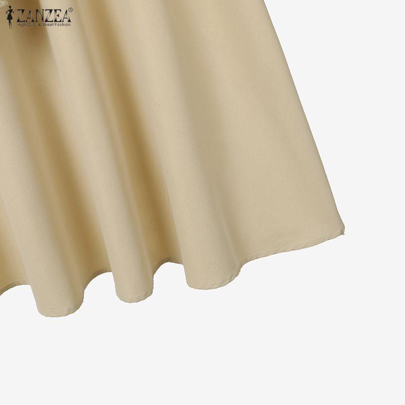 ZANZEA Two Piece Suit Sets Women Long Sleeve Bow Knot Blouse and Short Skirts 2PCS Outfits