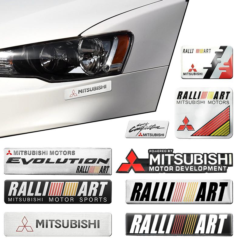 Cytbfl1 For Mitsubishi ASX Lancer 9 Outlander 3 Ralliart Car Styling 3D Aluminum Car Stickers Emblem Badge Body Trunk Decoration Decals