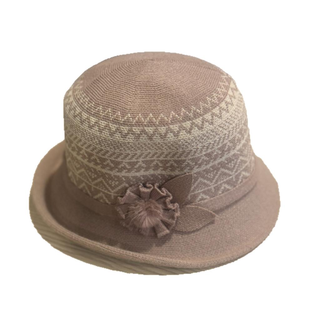 Hats for Middle Aged and Elderly Women and Mothers Fashionable Woolen Basin Hats for The Elderly Autumn and Winter Fisherman Hats