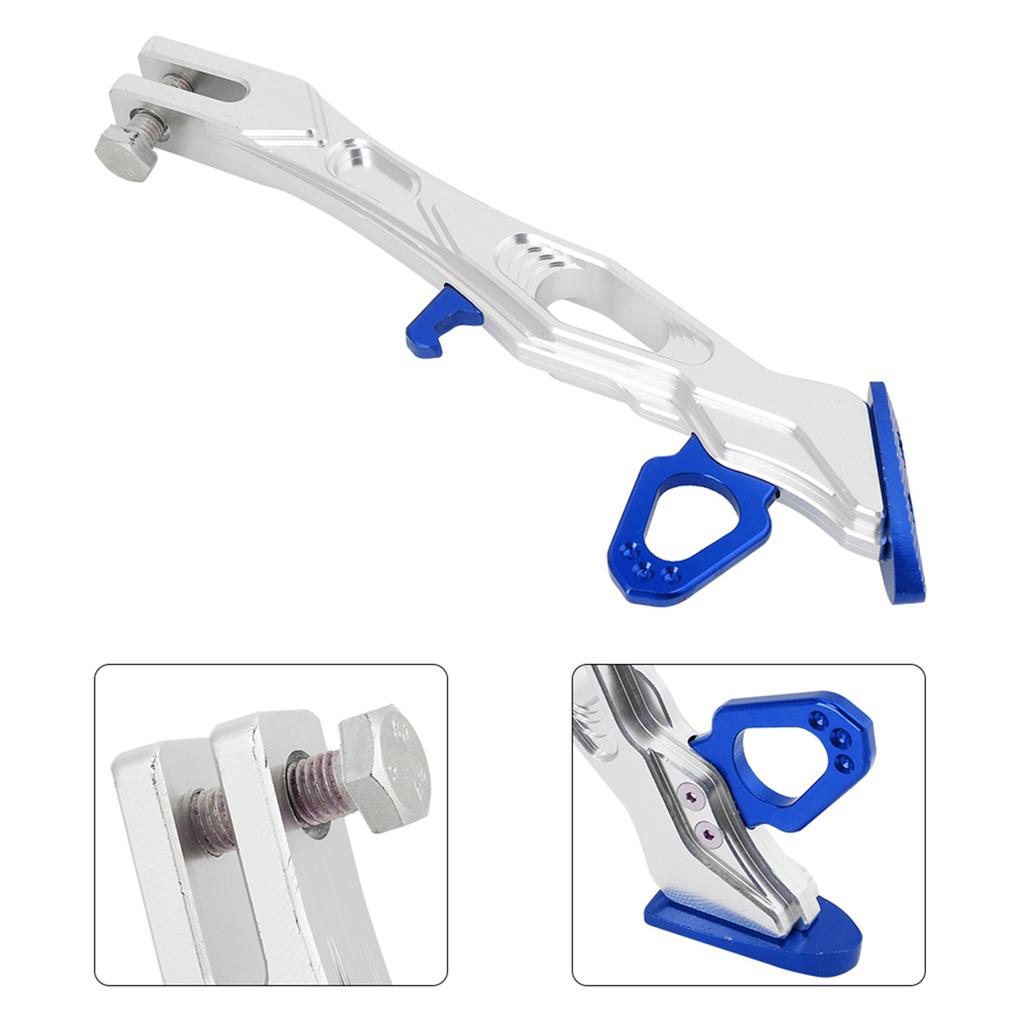Motorrad Aluminiumlegierung Seitenständer Stativrahmen Parkfüße Ständer B05026(blau)