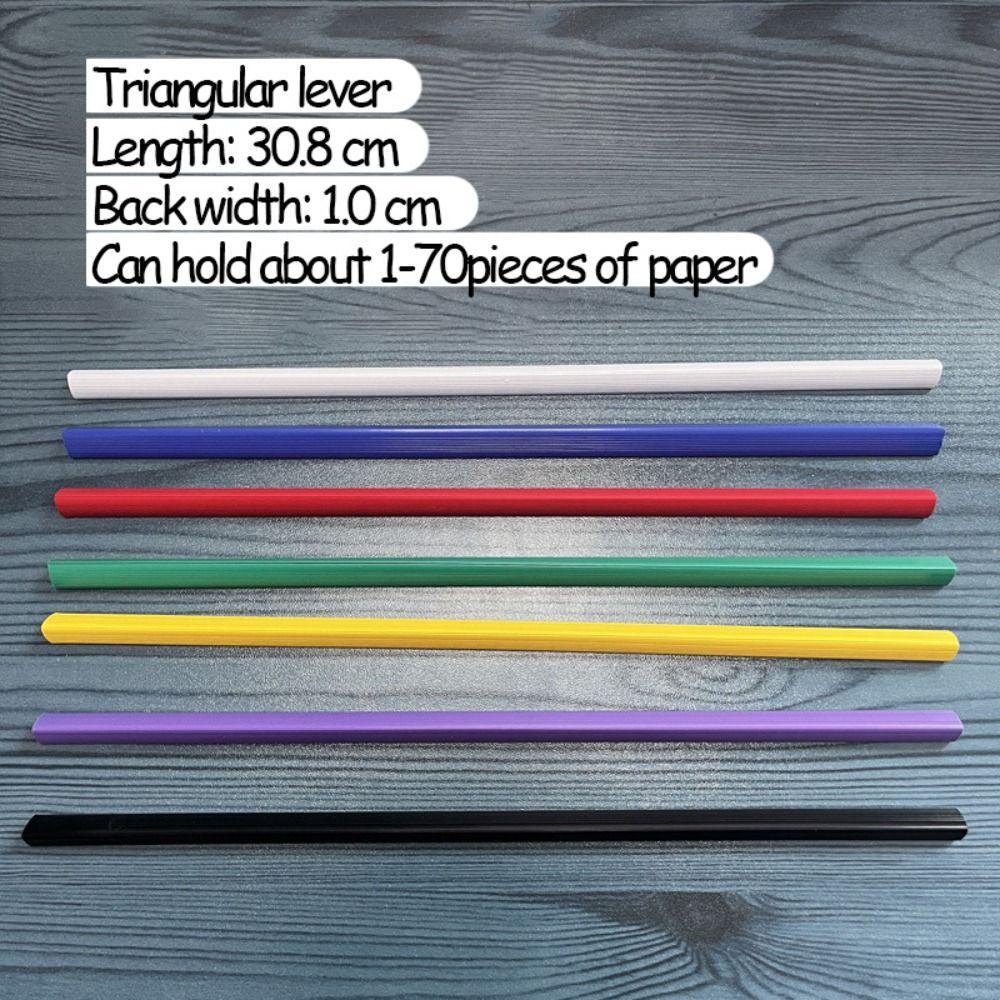 10 Pcs Binder Clips Pull Lever Rod Clips Transparent Thickened Sucker Rod Clamp  Book Cover