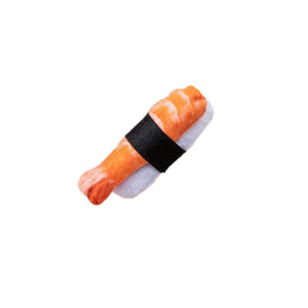 Sushi Shape Catnip Toy Bite Resistant Cat Chew Toy Kitten Interactive Toy  For Pet Teeth Grinding
