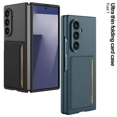 כיסוי טלפון מתקפל דק במיוחד Samsung Galaxy Z Fold7 עם מחזיק כרטיסים