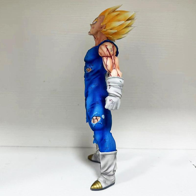 GK Dragon Battle Damage Majin Vegeta Action Figure PVC Bejita Collection Model Anime Self-destruct Vegeta Figures Toys
