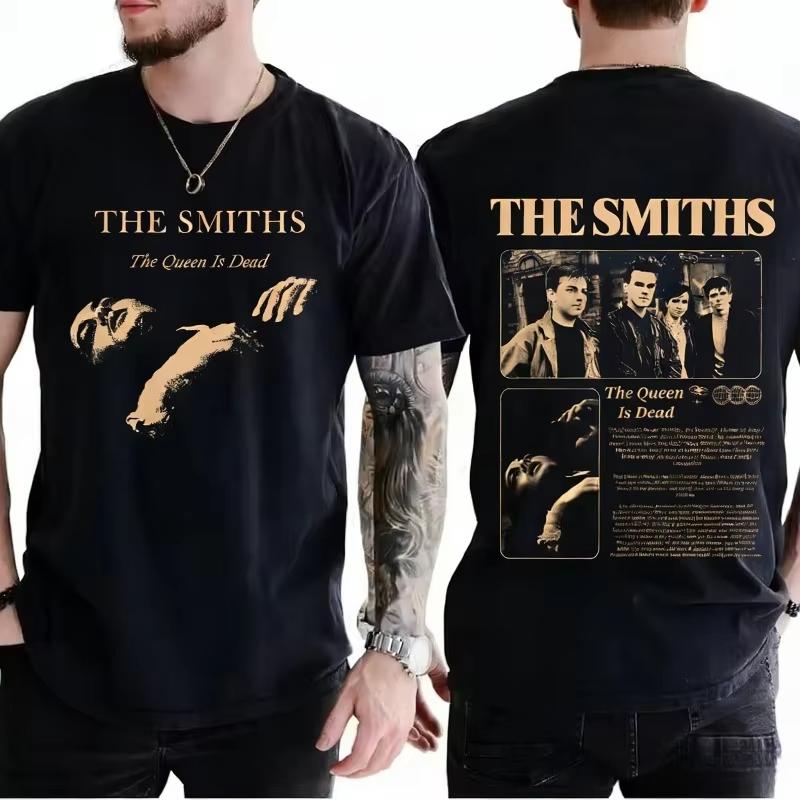 

The Smiths The Queen Is Dead T-shirts with Short Sleeves Indie Morrissey T-shirt Men s women Vintage Rock Band Tide S