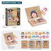 Neues Interessantes DIY-Puzzle für Kinder Magnetisches Zauberbuch-Serie Magnetischer Aufkleber für Kinder Spielzeug für die frühkindliche Bildung Chri
