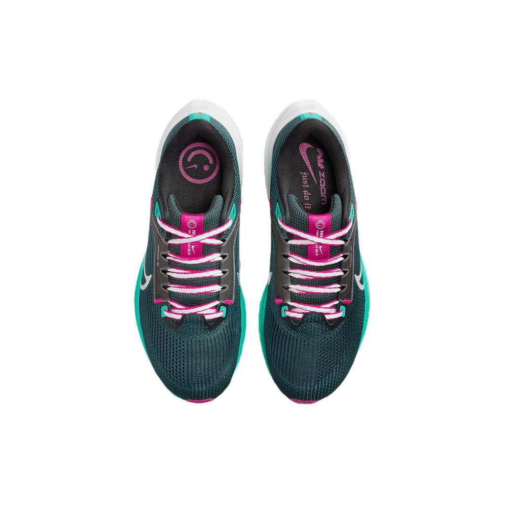Nike Air Zoom Pegasus 40 Deep Jungle Women Sneakers Green Metallic-Silver Black DV3854-301