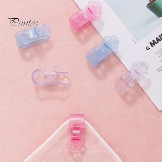 4ks Roztomilé kočičí tlapky Držák na přikrývku Spona Bezjehlový Bezešvý Spona na přikrývku Pevně ​​brání sklouznutí Univerzální spony na prostěradlo Protiskluzový roh přikrývky