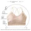 Soutien-gorge de sport en dentelle et soie glacée pour femme - Sexy, Confortable, Respirant et Élégant.
