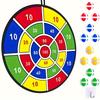 [12pcs Sticky Ball Dart] 12pcs Colorful Sticky Ball Dart Board Set|Vibrant Indoor/Outdoor Party Game,Foldable and Portable for Fun Family Interactions