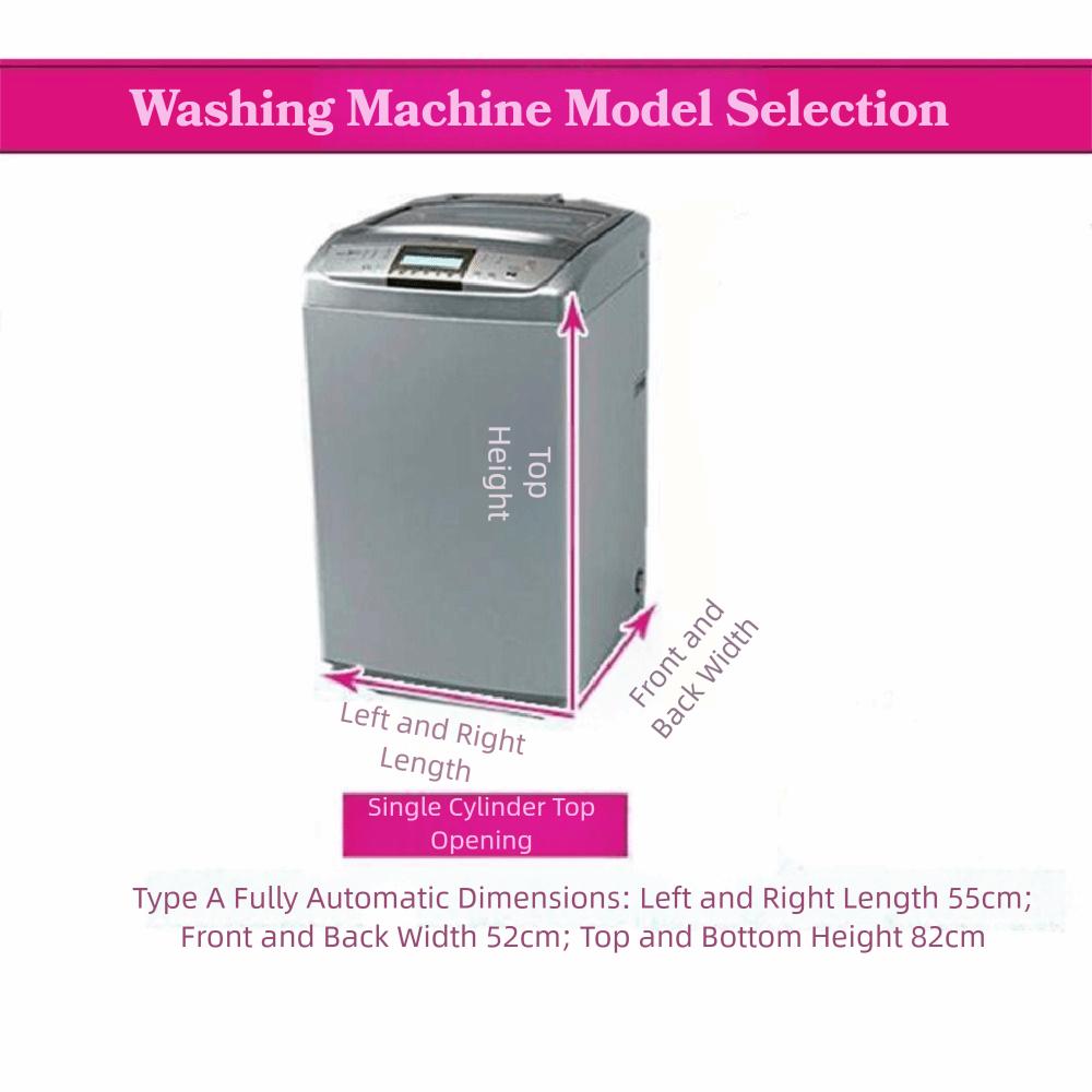 Waterproof Washing Machine Cover Easy Installation Size Adaptation Washer Cover Cloth Sunscreen Protective Cover