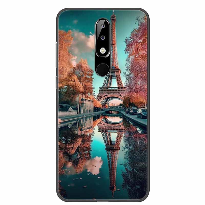 Per Nokia 6.1 Plus Custodia Adorabile Morbido Silicone Cartone Animato Gatto TPU Custodie per Telefono per Nokia X6 Copertura 6.1Plus Carina Coque per NokiaX6 Guscio