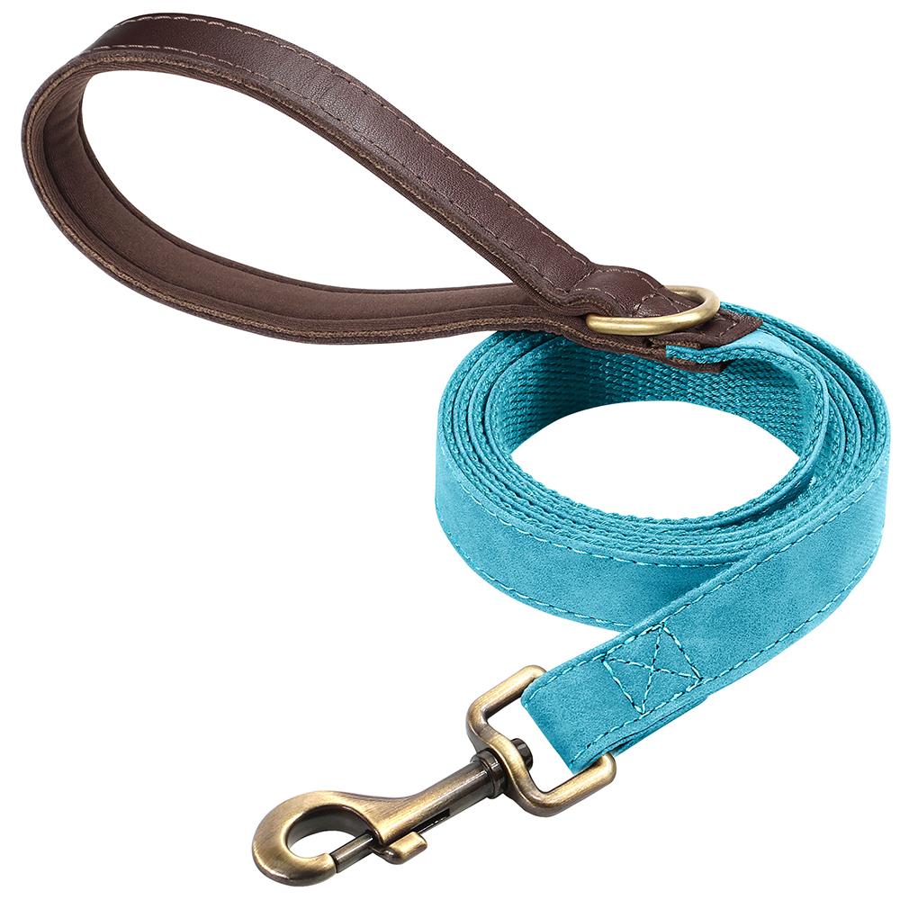 PU Leather Dog Leash 4.5ft Dog Leash Durable Pet Walking Lead Rope With Soft Touch Handle Strong For Small Medium Large Dogs Pug