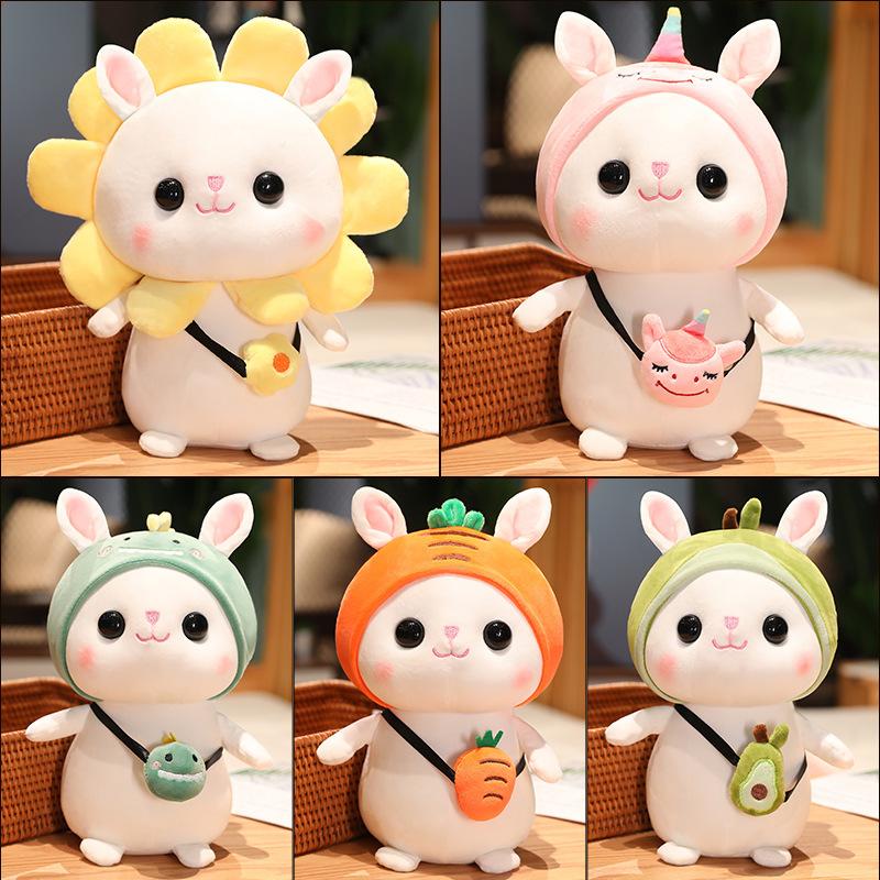 Manufacturer Wholesale Sun Rabbit Baby Plush Toy Doll Turned Into Rabbit Doll Children'S Gift Cute Creative Rabbit