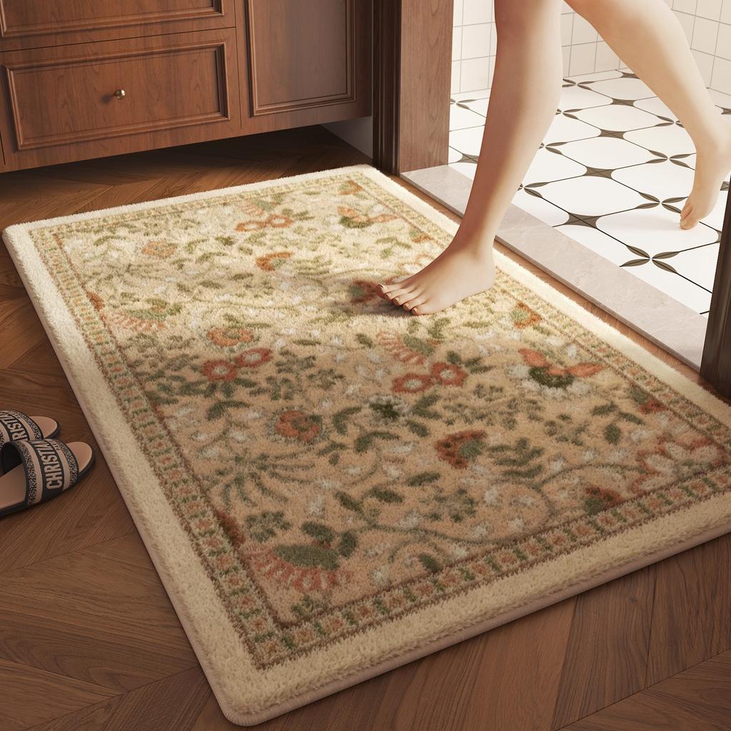 imitation velvet bathroom floor mat toilet toilet toilet door absorbent foot mat household quick-drying carpet