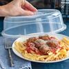 Splash-Free, Versatile Microwave Splatter Guard - Clear Plastic Cover for Food, Fits Various Sizes, Essential Kitchen Gadget