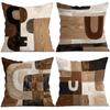 Bruin Beige Neutraal Abstract Bohemien Kussens Kussensloop Polyester Kussenhoes Sierkussen Kussenhoes Huis Auto Bank Decor