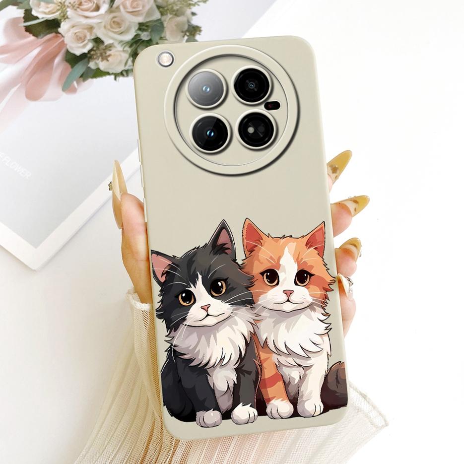 For Infinix Zero 40 4G Case X6860 Cute Cat Duck Cartoon Cover Soft TPU Matte Phone Case For Infinix Zero 40 5G X6861 Zero40 Bags