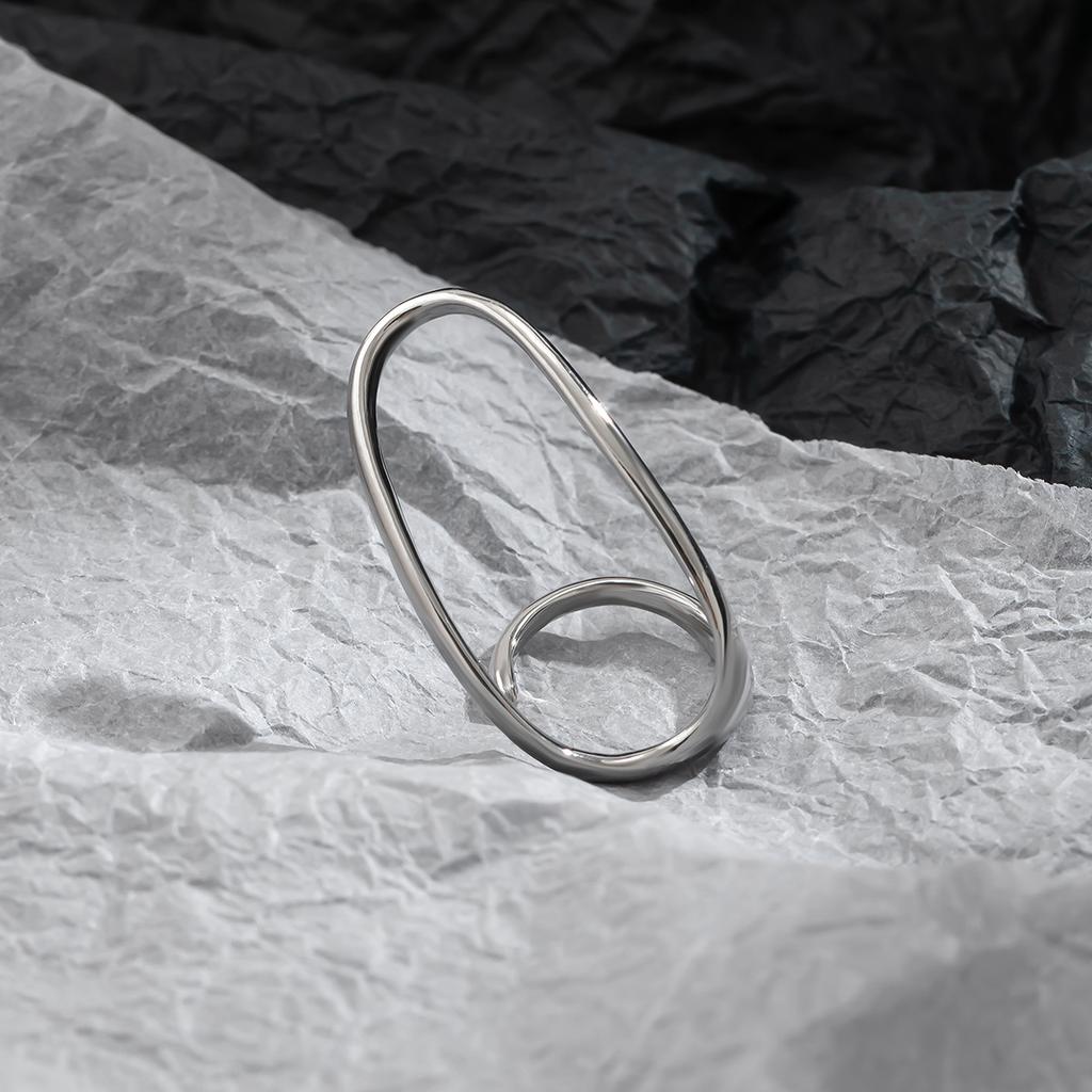 Vintage Simple Irregular Shape Hollow Open Ring for Women Wedding Classic Finger Couple Rings Aesthetic Y2K Accessories