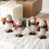 Malovaná stolní ozdoba Kreativní mini sněhulák Hračka Vánoční sněhulák Ozdoba Vánoční dekorace