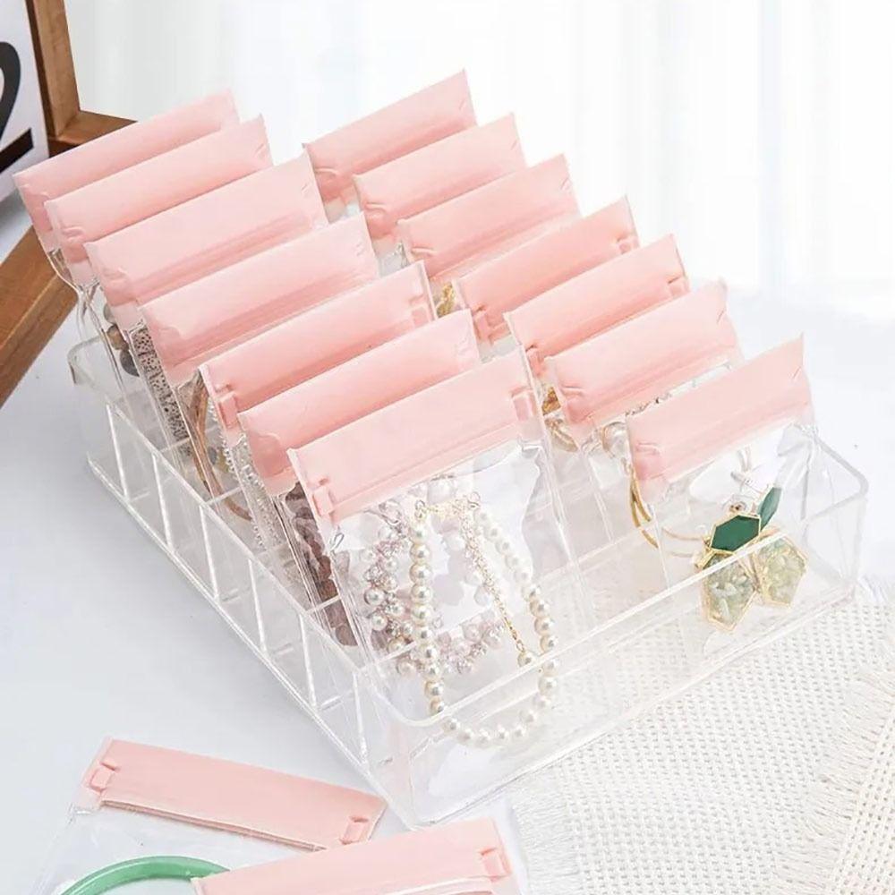 10 szt. Pudełko do przechowywania biżuterii zapobiegające utlenianiu Przenośna kosmetyczka Nowy organizer na kolczyki, pierścionki, naszyjniki