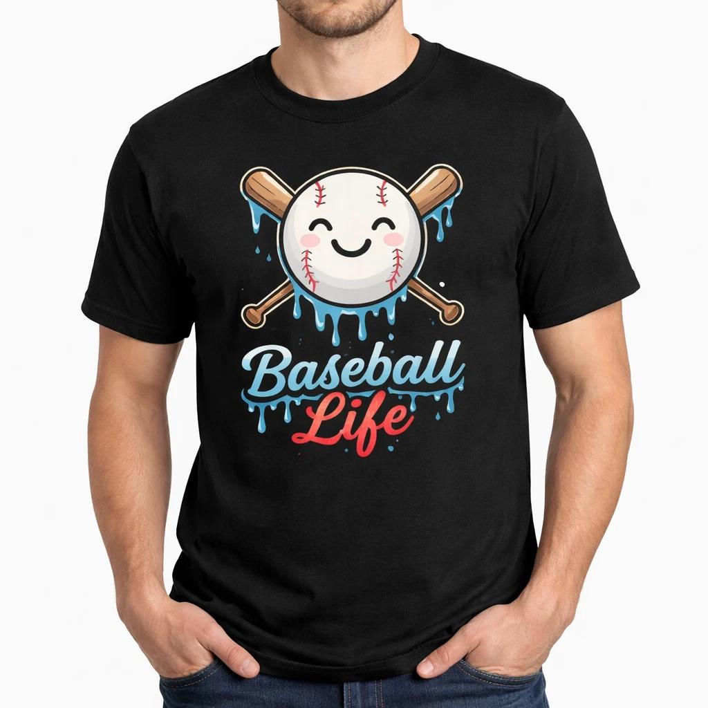 Cute Baseball Lifestyle 101 Tee, Apparel Baseball Drip Unisex, T-Shirt M