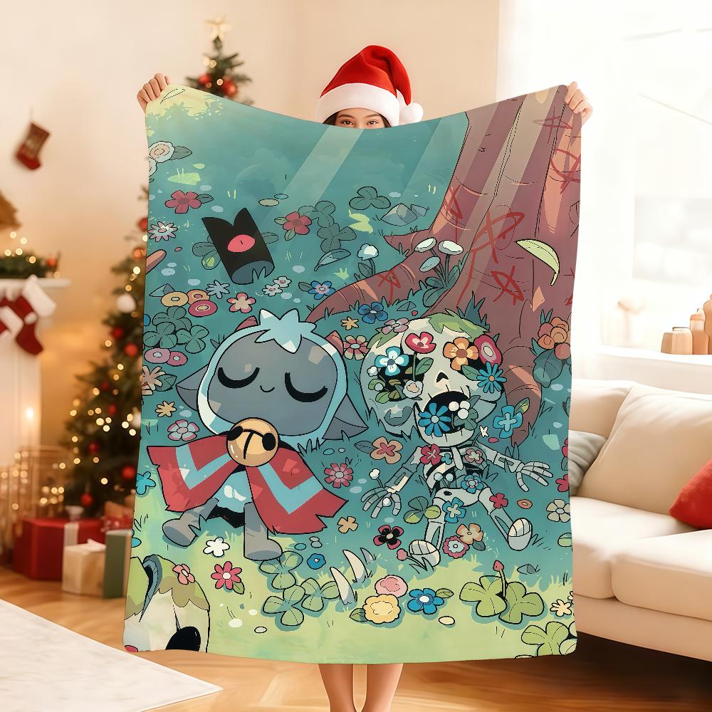 Kawaii Game C Cult Of The L Lamb B Blanket Soft Throw Blanket for Home Bedroom Bed Sofa Picnic Travel Office Rest Blanket Gift
