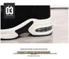 Korean Style Women's Thick-Soled Suede Sneakers with Air Cushion and Zipper for Autumn and Winter