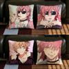 Anime Yarichin Bch Club Cushion Cover Natural Linen Pillowcase Set AllinOne Decor for Sofa Bedroom Chair