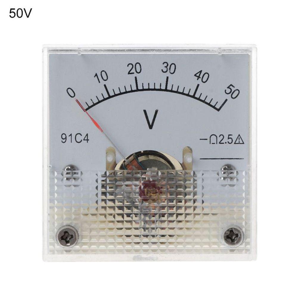 Pointer Type DC Voltmeter 91C4-V Analog Mechanics Plate table Measuring Tool Voltage Meter  Home