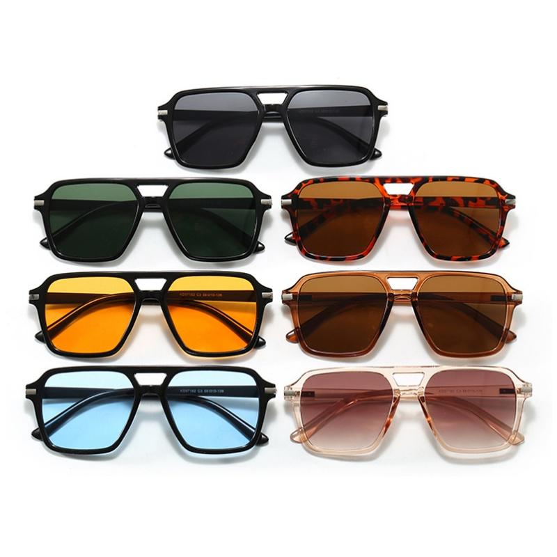 Men's Sunglasses, Rice Nail Square Retro Women's Sunglasses.