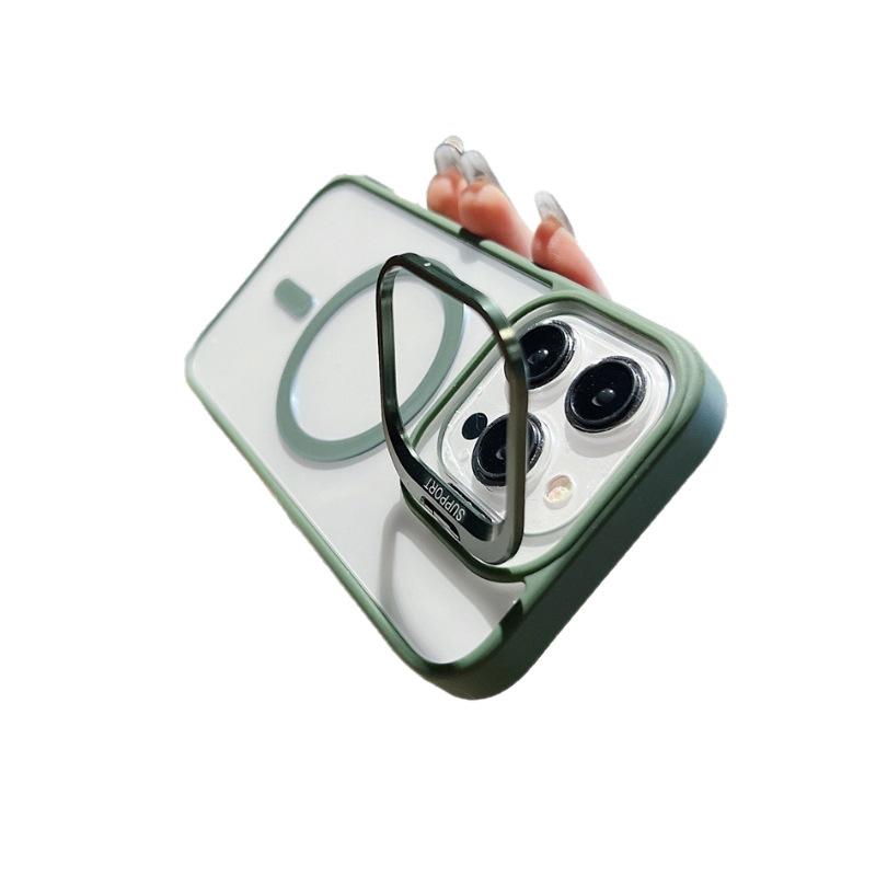 Applicable to iPhone17 high magnetic attraction lens holder mobile phone case Apple 16promax with lens film 15