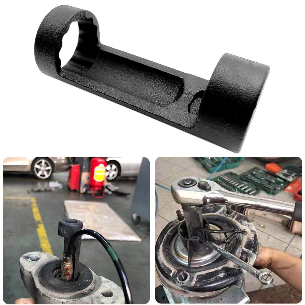 Klucz nasadowy do nakrętek kolumny zawieszenia, 12-punktowy 1/2" napęd, narzędzie do kolumny zawieszenia, narzędzie do naprawy samochodu (24mm Czarny)