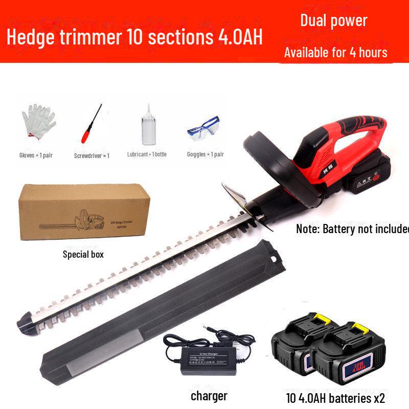 Rechargeable Lithium-Ion Multifunctional Electric Hedge and Tea Pruning Trimmer