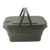 Faltbarer Eimer mit Tischgriffen Waschbecken Garten Erntekorb Picknick Faltbarer Behälter