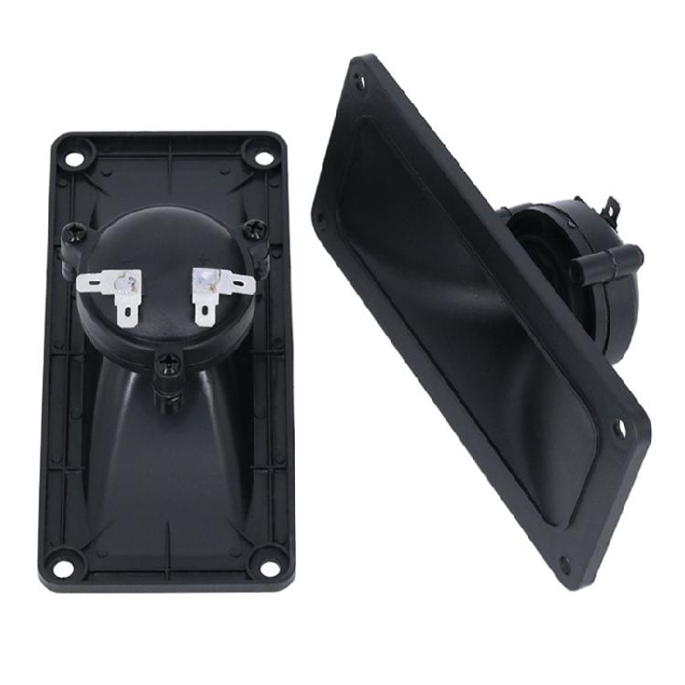 1Pair Magnetic Piezoelectric Tweeter Speaker with Reliable ABS Casing Square Horn Tweeter Speakers for Superior Sound