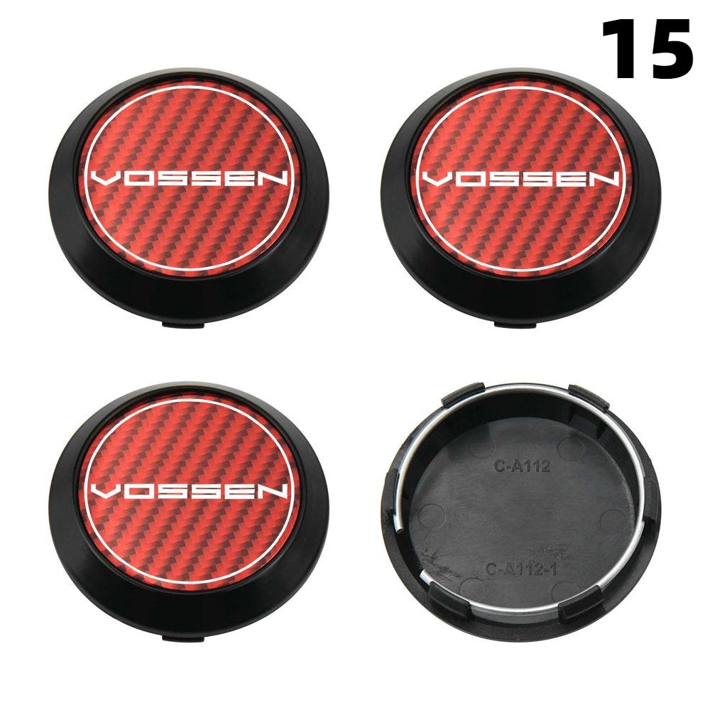 4PCS New 64MM OD / 60MM ID Rim Caps VOSSEN Emblem Wheel Center Cap Wheel Cover Hub caps Sport Car Logo Tire Accessories