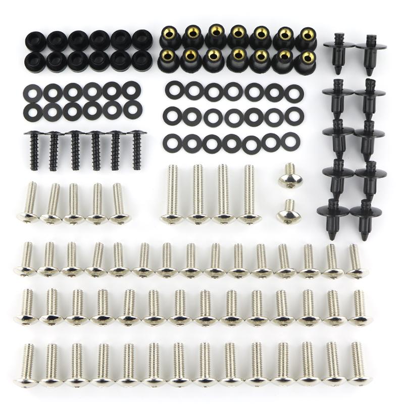 Fit For Kawasaki Z250 Z250SL Z300 Z650 Z750 Z800 Z900 Z1000 Complete Full Fairing Bolts Kit Screw Washer Fastener Bodywork Steel