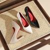 Women's Waterproof Platform Pointed Toe Stiletto High Heels - Professional Bridesmaid Banquet Shoes