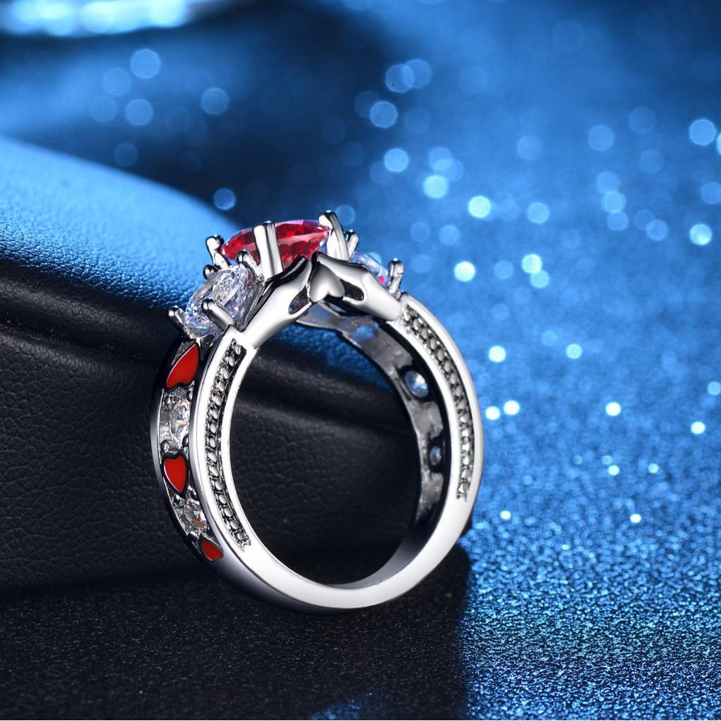 Schmuck Epoxid Liebe Zirkon Mikro-Inlay Ring, Beliebter Goldschmuck