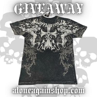 European and American Men's Summer Gothic Skull Letter Print Comfortable and Breathable Round Neck T-shirt Outdoor Street Top