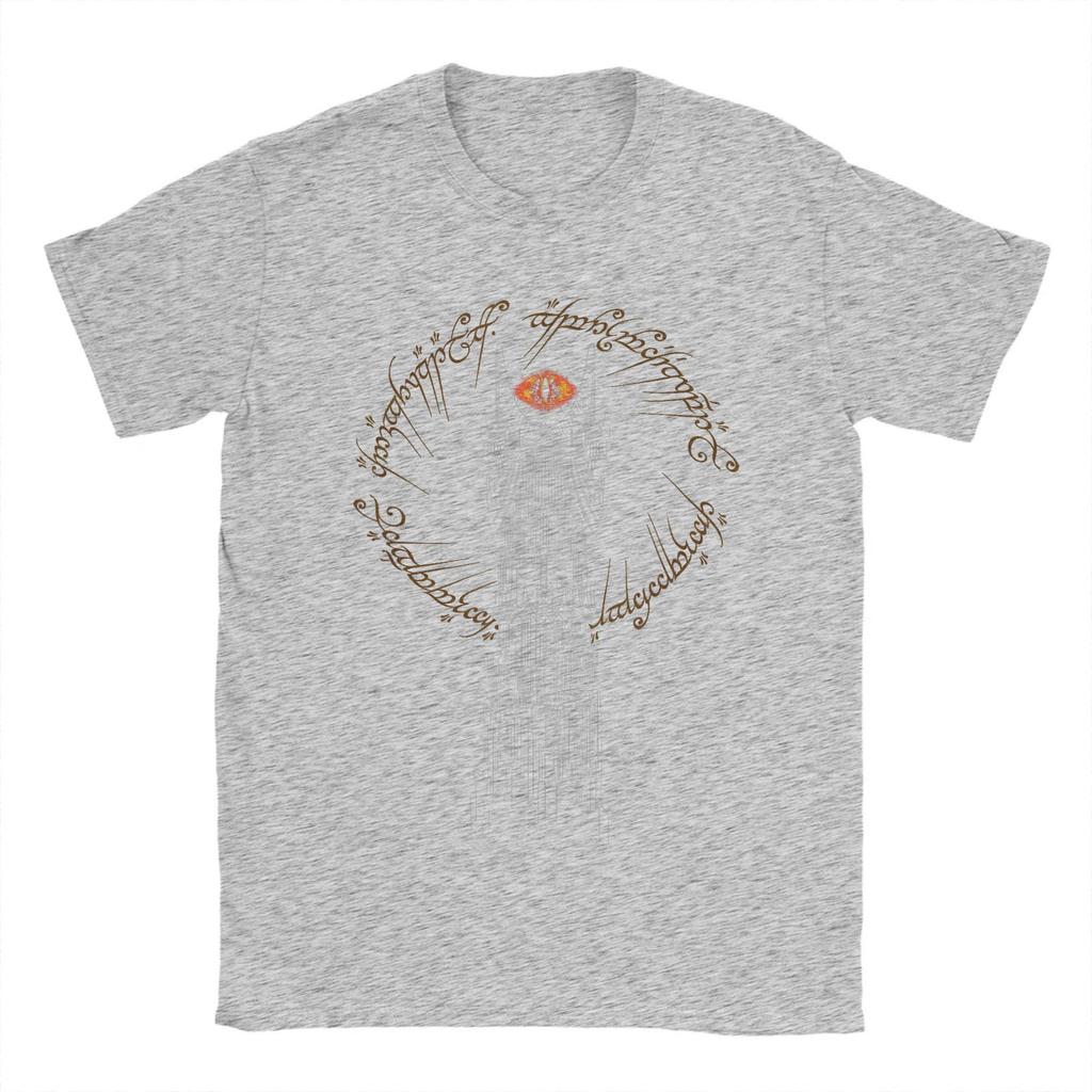 Herren L-Lords Of The R-Rings Turm von Mordor T-Shirt 100% Baumwollkleidung Rundhals T-Shirt Geburtstagsgeschenk T-Shirt