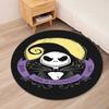 The Nightmare Before Christmas Printed Round Rug Carpet Chair Rug Area Rug Entryway Doormats,for Office Chair Living Room Bedroom Kitchen Room.
