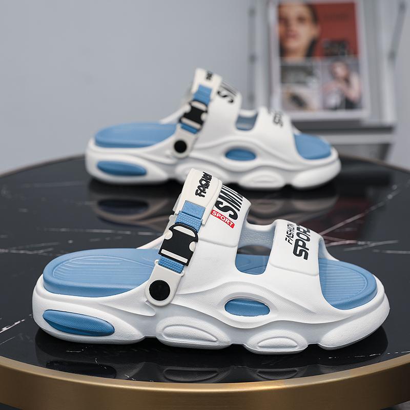 2025 New Men's Outdoor Sandals Slippers Beach Comfortable Thick Soft Clogs Men Casual Shoes Garden Shoes Men Women Beach Sandals